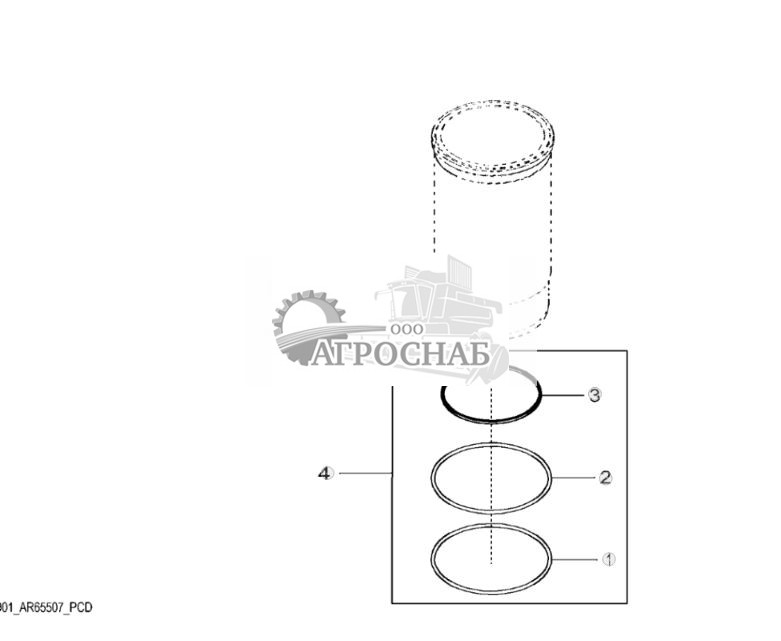 9901 Комплект уплотнительных колец, гильза цилиндра - ST412019 209.jpg